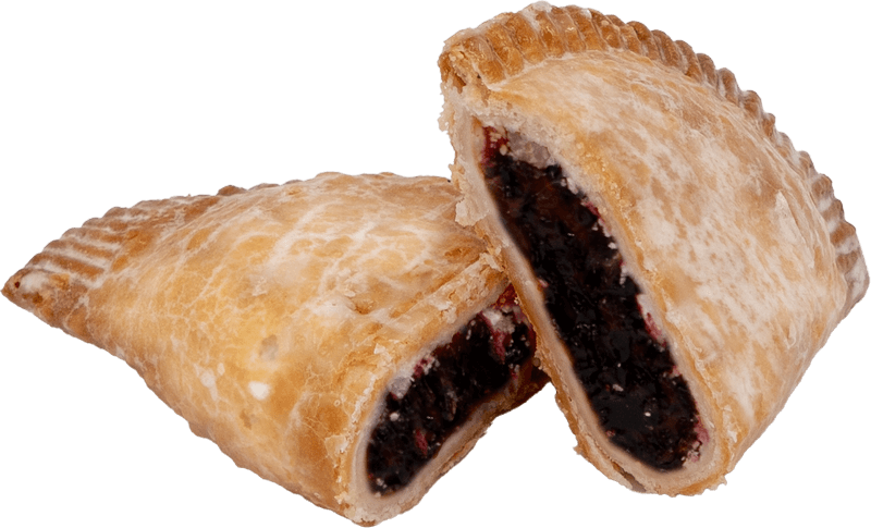 black raspberry fry pie cutout