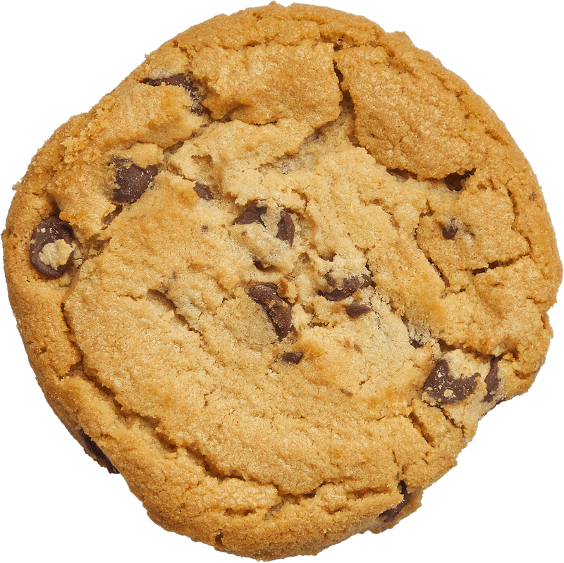 chocolate chip cookie cutout