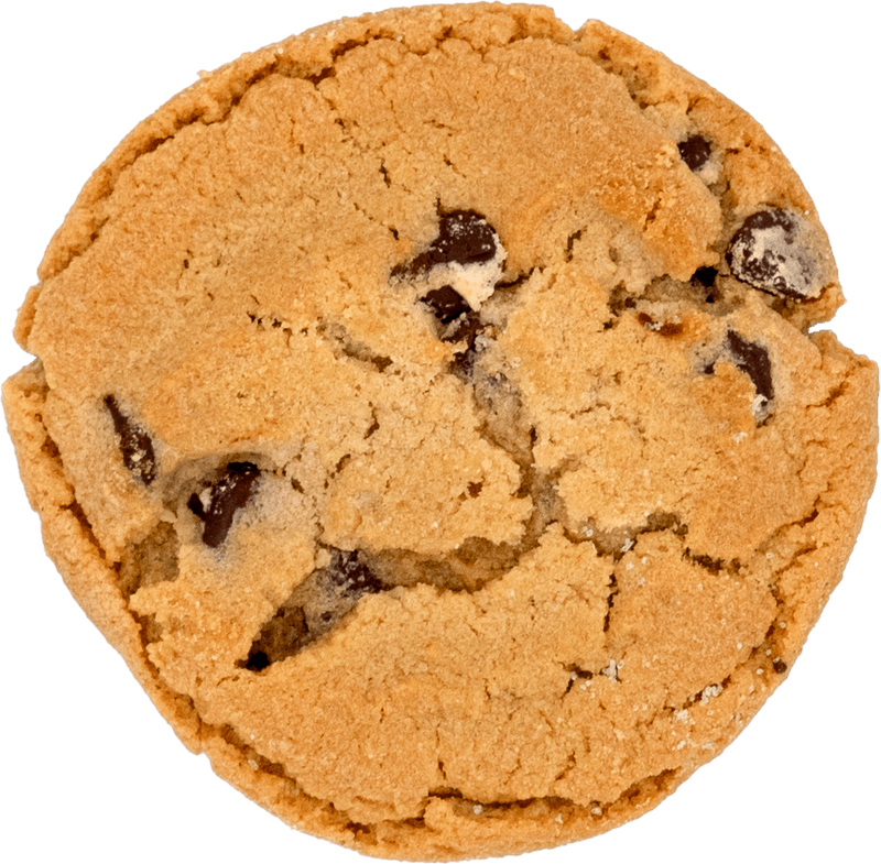 peanut butter chocolate chip cookie cutout