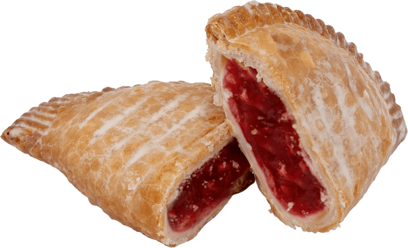 red raspberry fry pie cutout